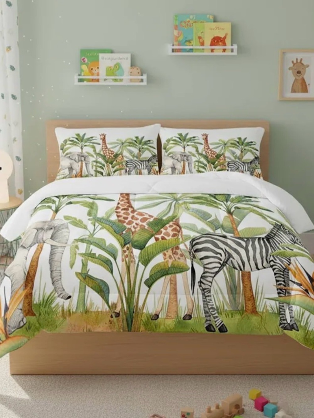 Safari Animal Twin Bedding Sheet Set